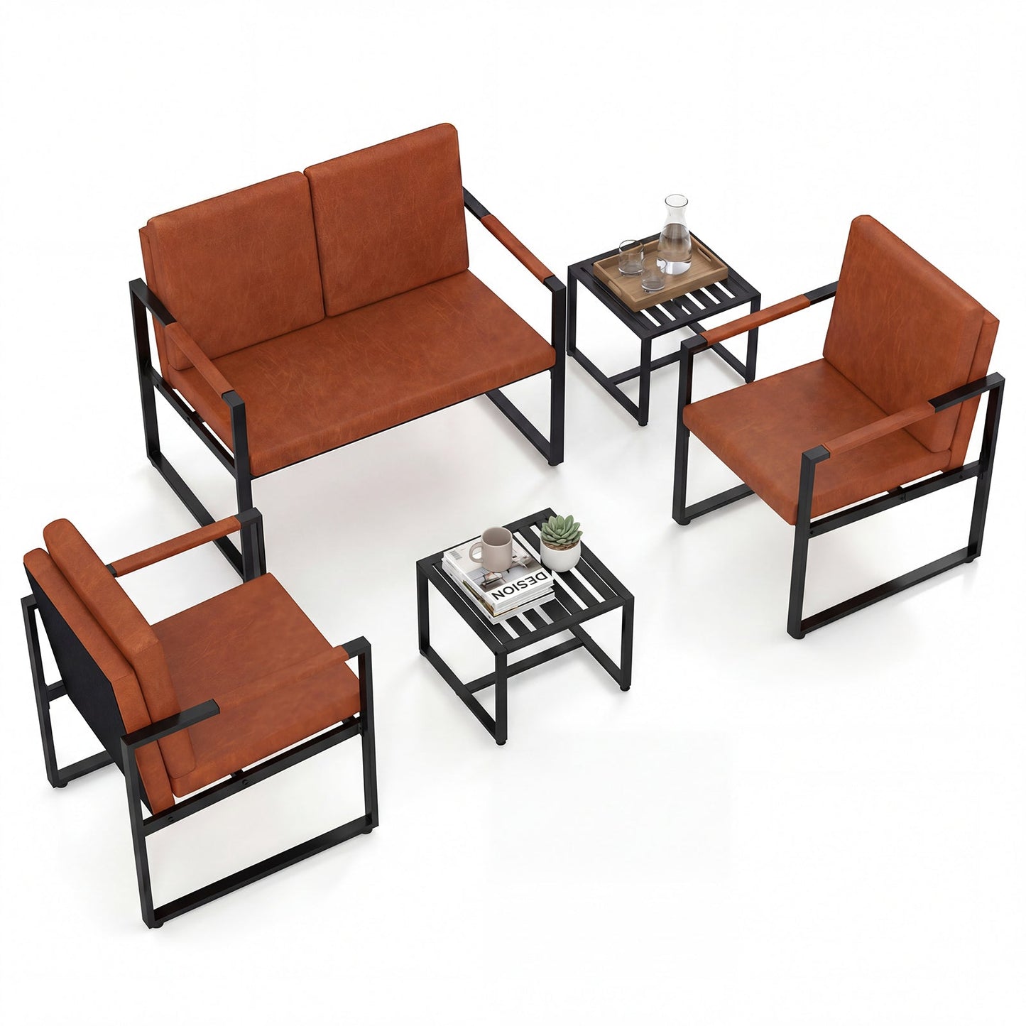 Modern Loveseat Sofa 2 Seater Small Couch