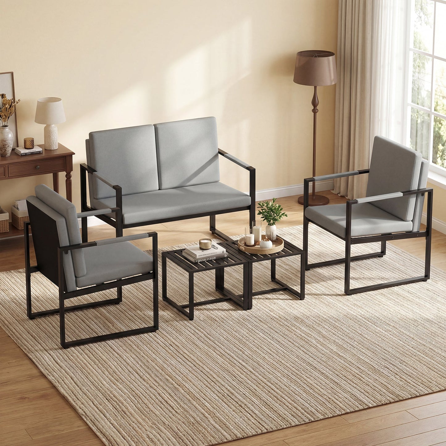 Modern Loveseat Sofa 2 Seater Small Couch