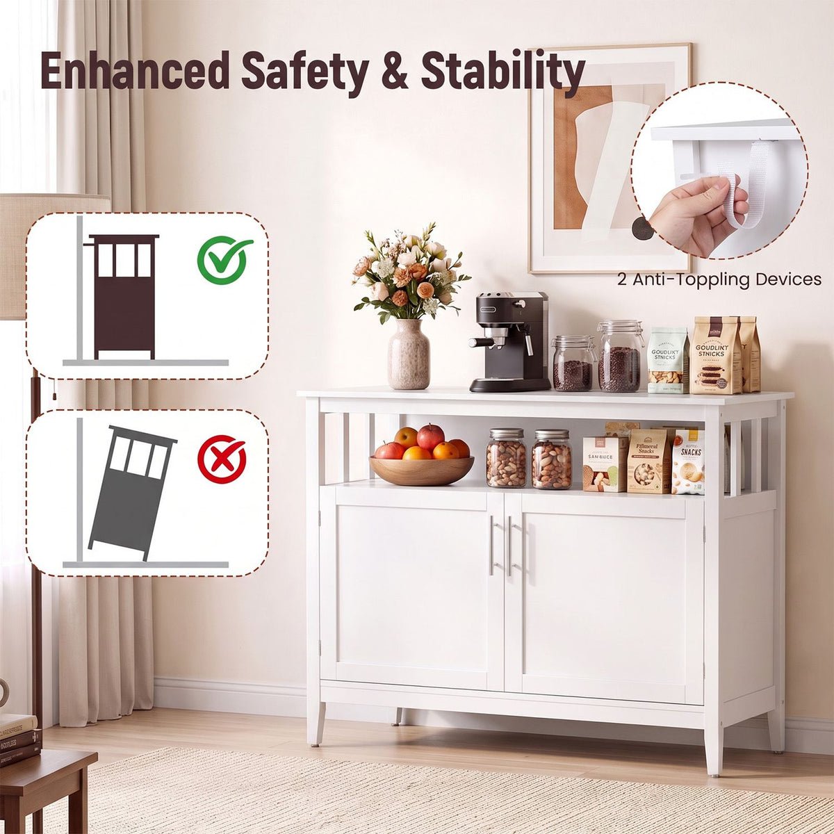 Modern Practical and Beautiful Wooden Kitchen Lockers with Large Storage Space