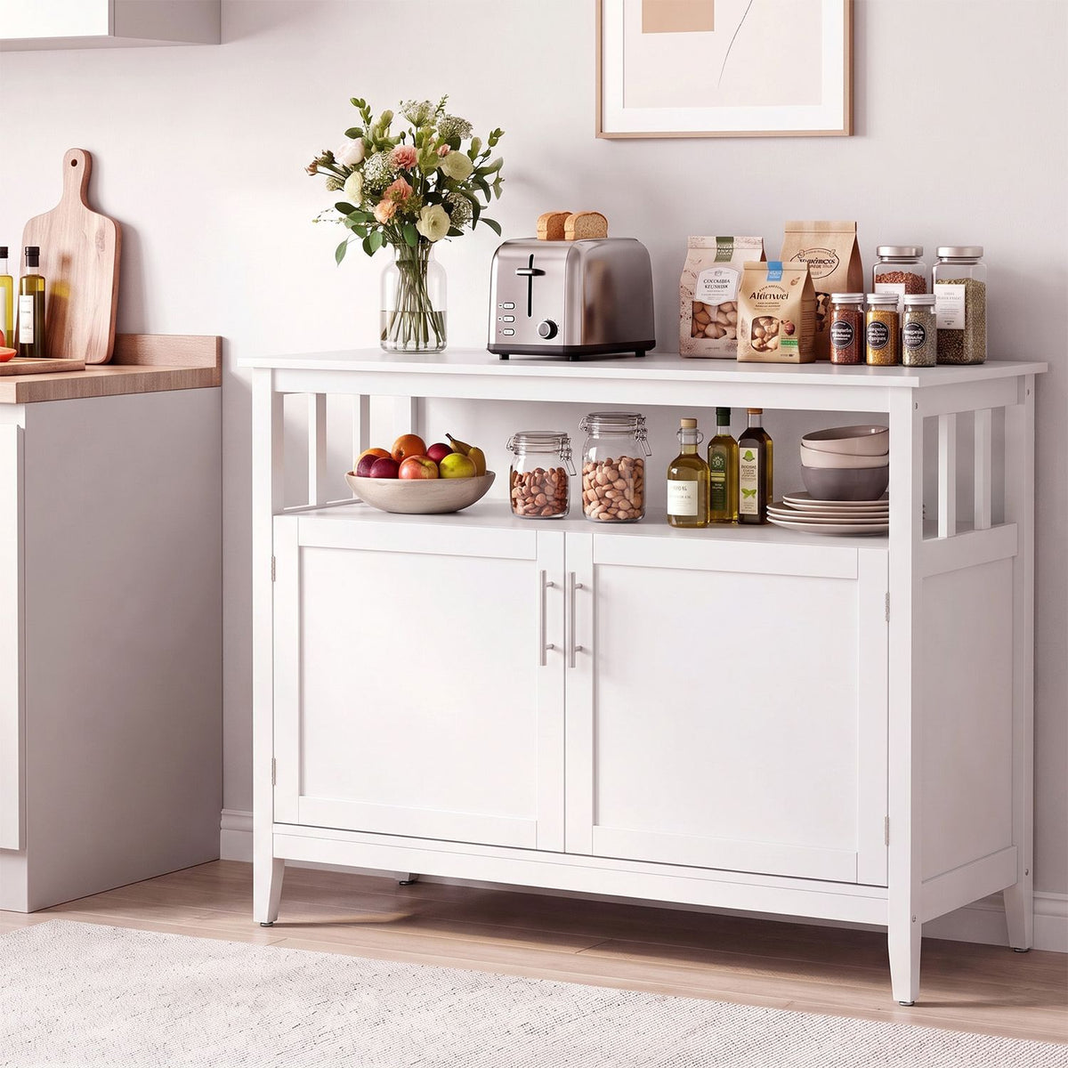 Modern Practical and Beautiful Wooden Kitchen Lockers with Large Storage Space