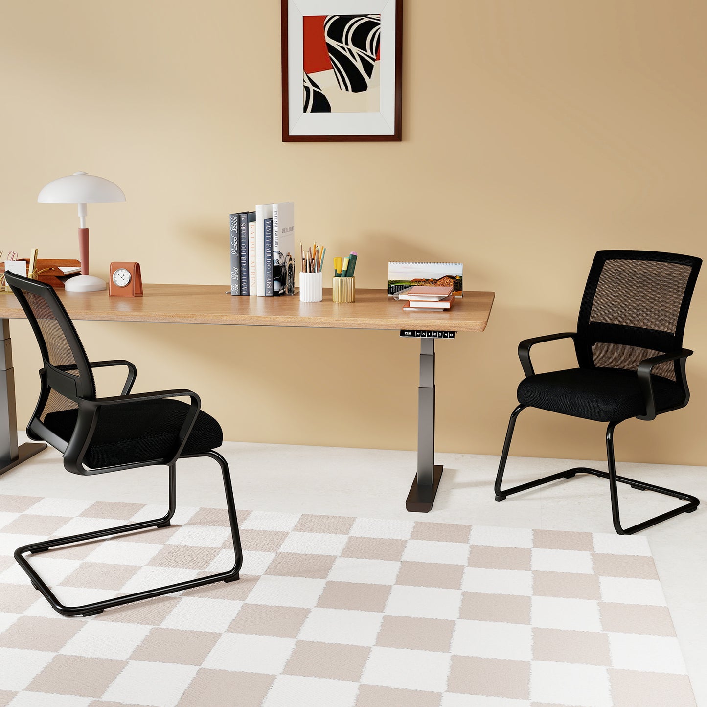 Mesh Guest Chair with Lumbar Support - 2 Pack