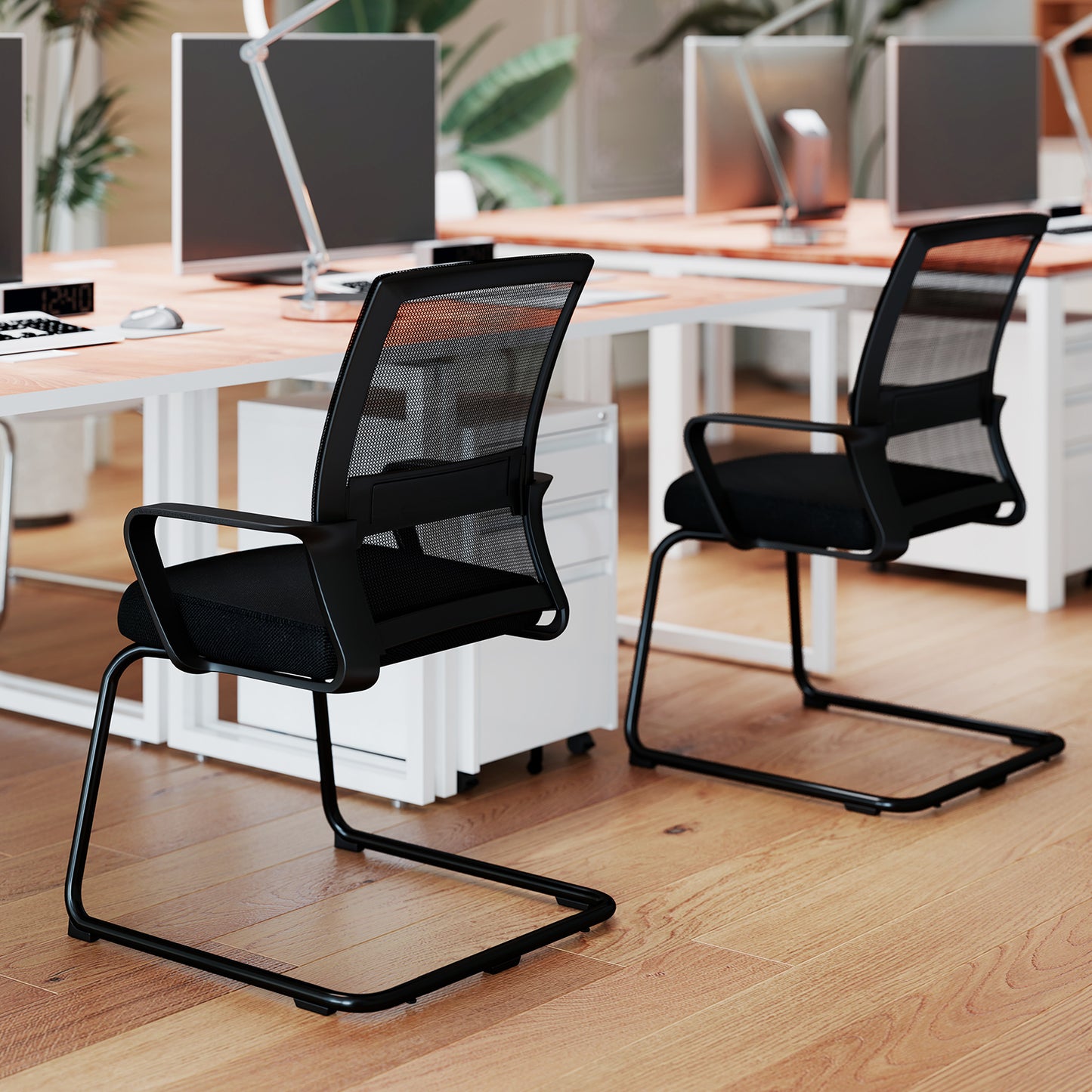 Mesh Guest Chair with Lumbar Support - 2 Pack