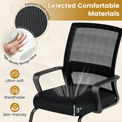 Mesh Guest Chair with Lumbar Support - 2 Pack