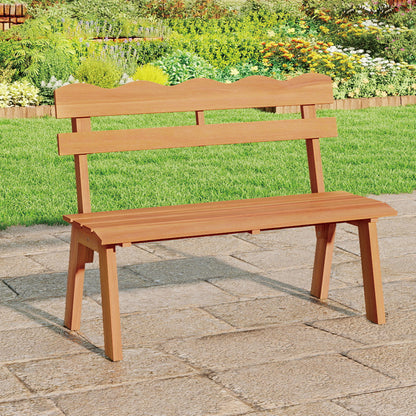 Acacia Wood Garden Bench with 800 lbs Capacity
