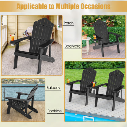 Adirondack Chair with Cup Holder - Weather Resistant HIPS