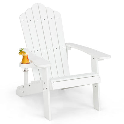 Adirondack Chair with Cup Holder - Weather Resistant HIPS