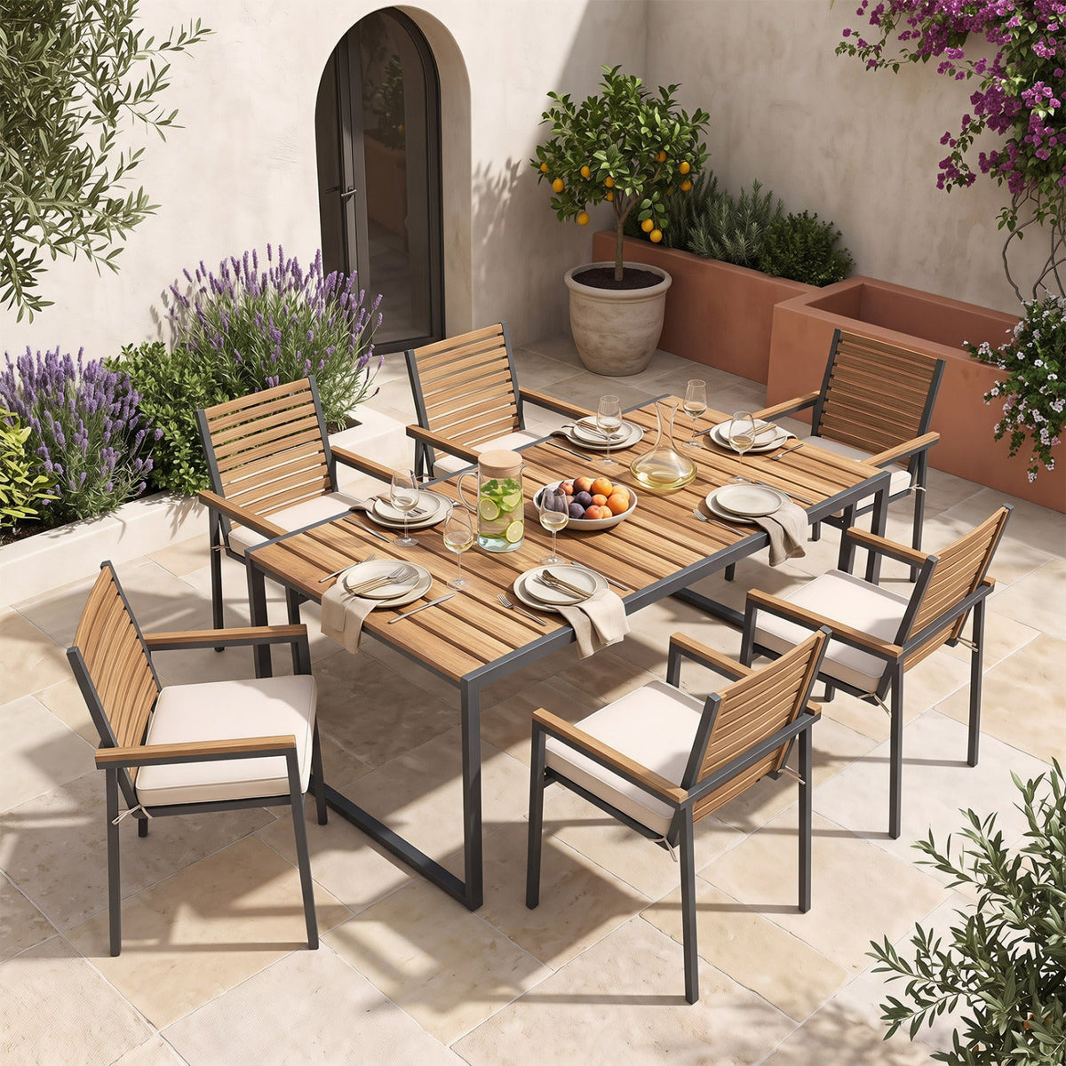 Outdoor Chair Cushions Set of 4 - Waterproof Olefin 20x20