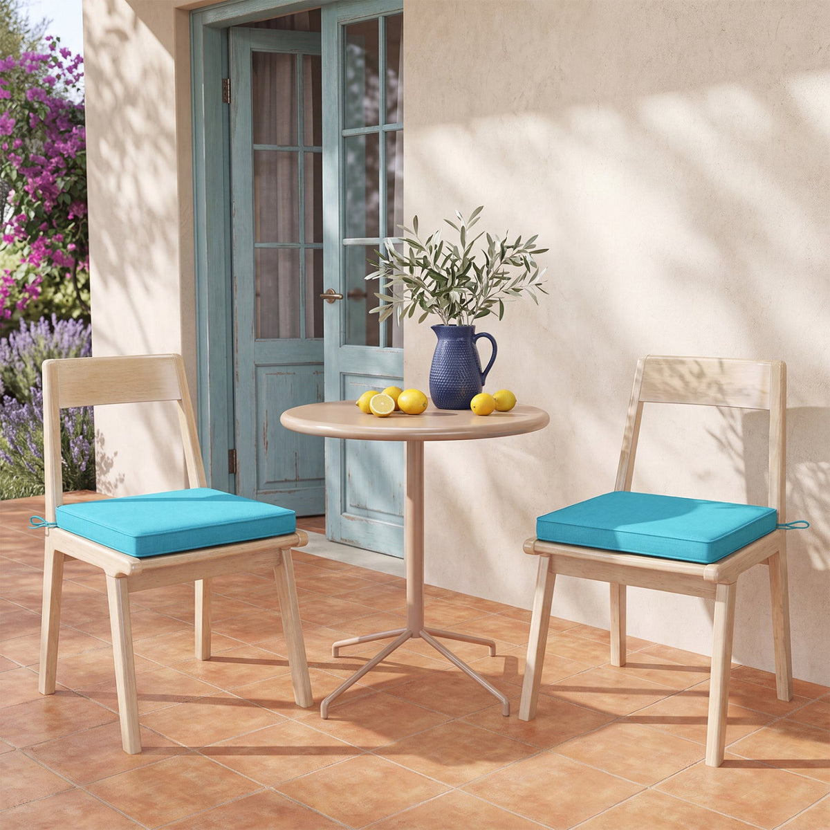 Outdoor Chair Cushions Set of 4 - Waterproof Olefin 20x20