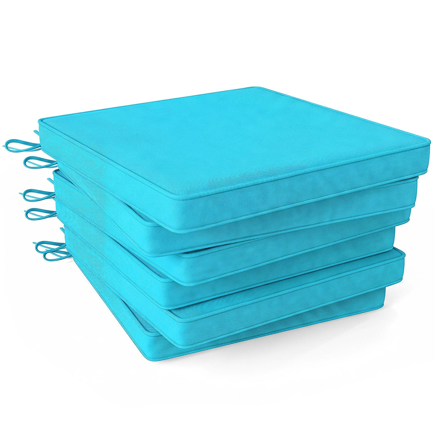 Outdoor Chair Cushions Set of 6 Waterproof Olefin 20x20 Inch