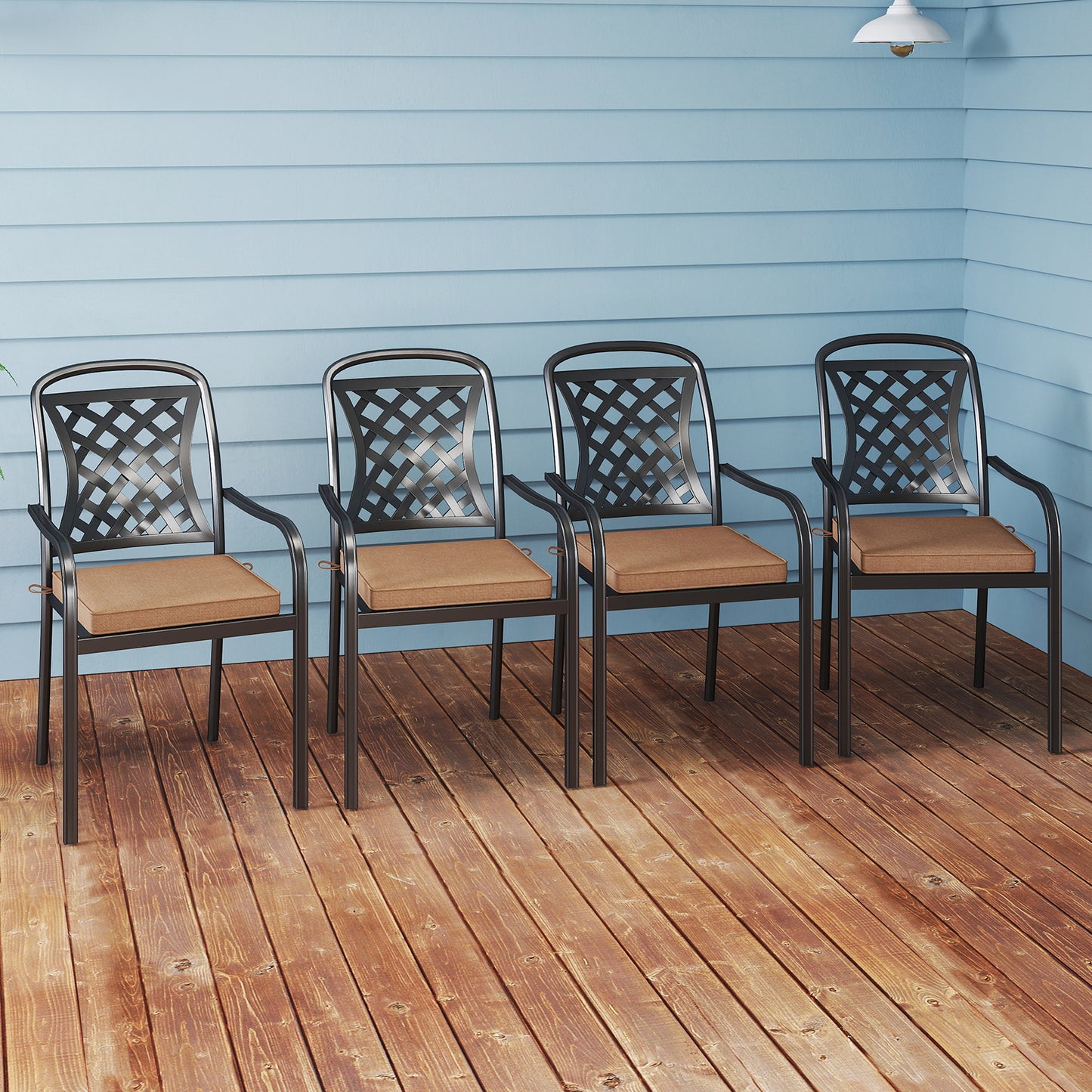 Outdoor Chair Cushions Set of 2 - Waterproof Olefin 20x20