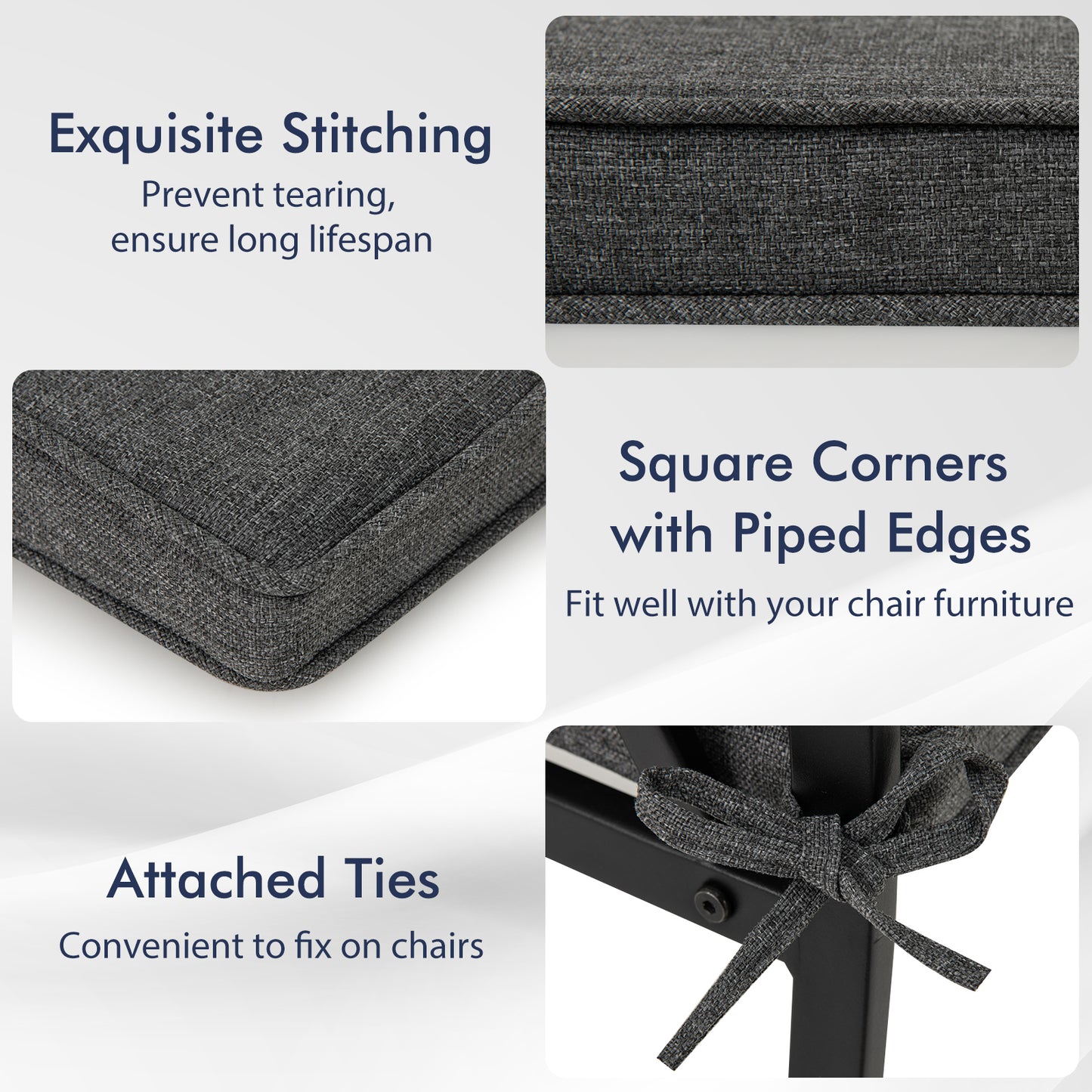Outdoor Chair Cushions Set of 2 - Waterproof Olefin 20x20