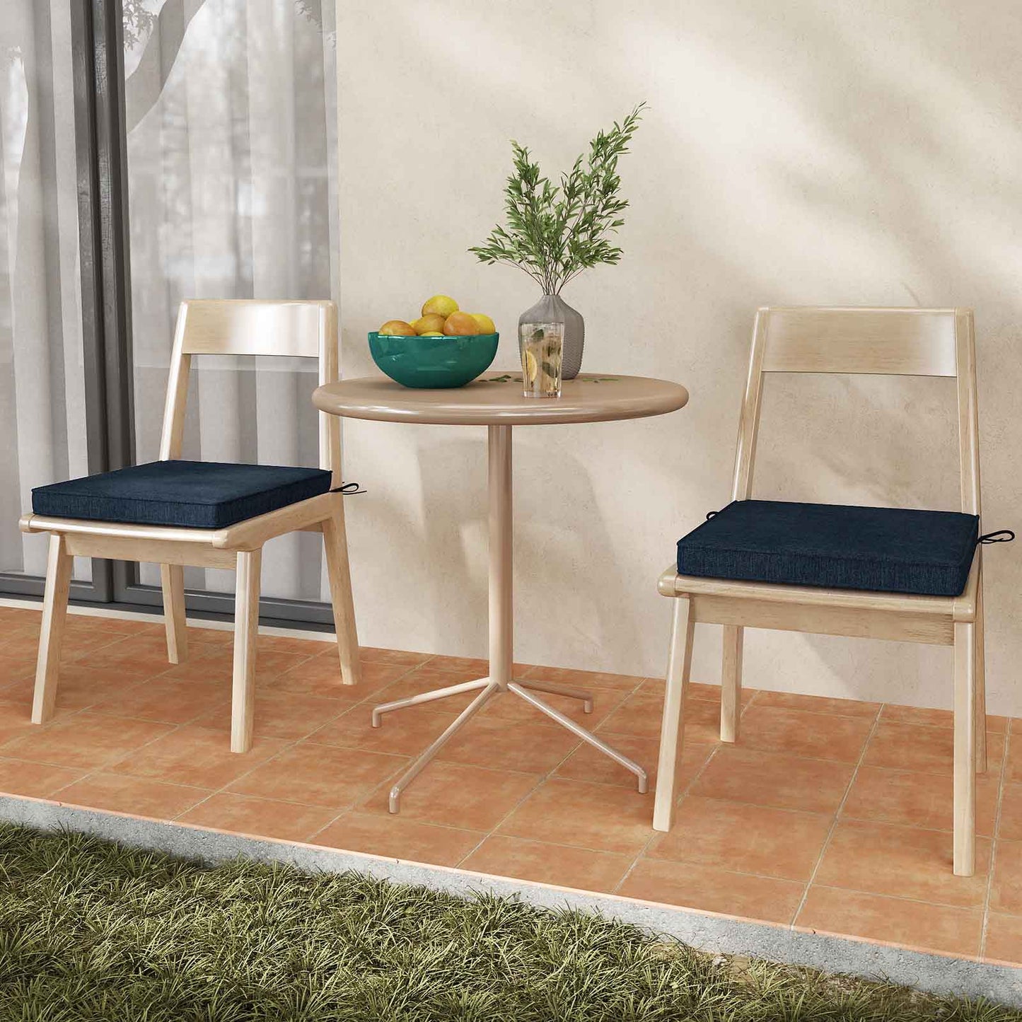 Outdoor Chair Cushions Set of 2 - Waterproof Olefin 20x20