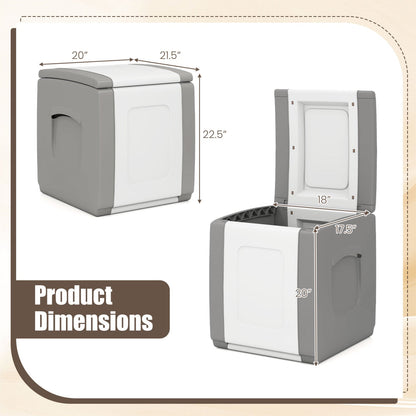 Outdoor Deck Box with Lid for Packages and Garden