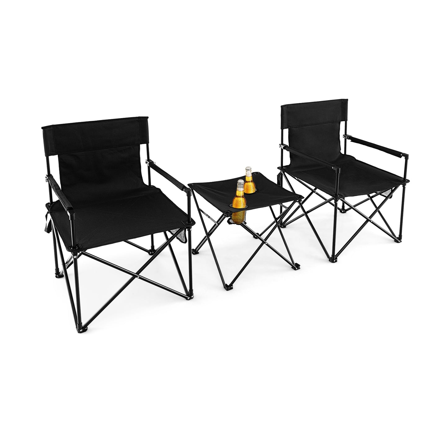 Folding Camping Table and Chairs Set with Carrying Bag