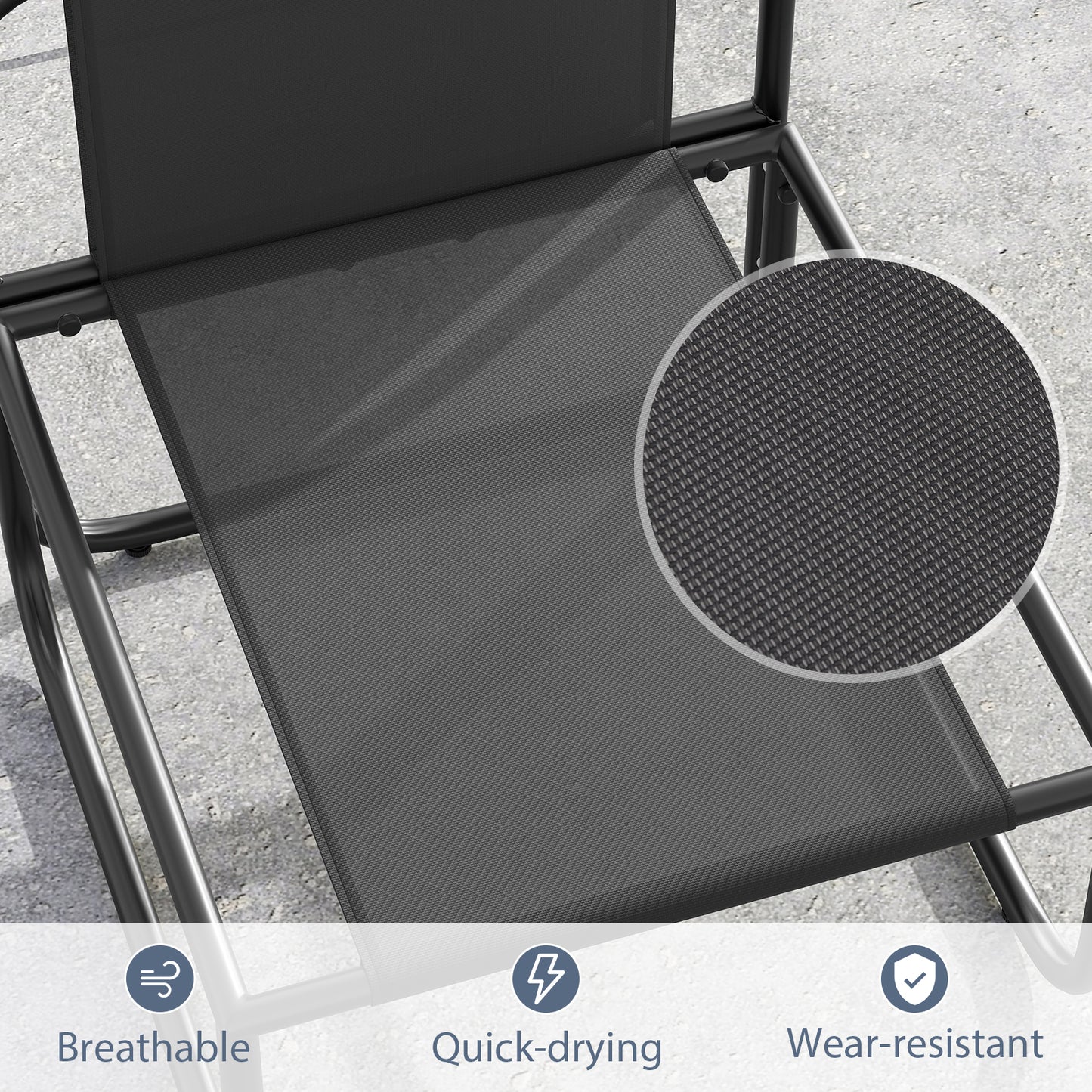 Patio Dining Chairs Set of 2 with Removable Cushions
