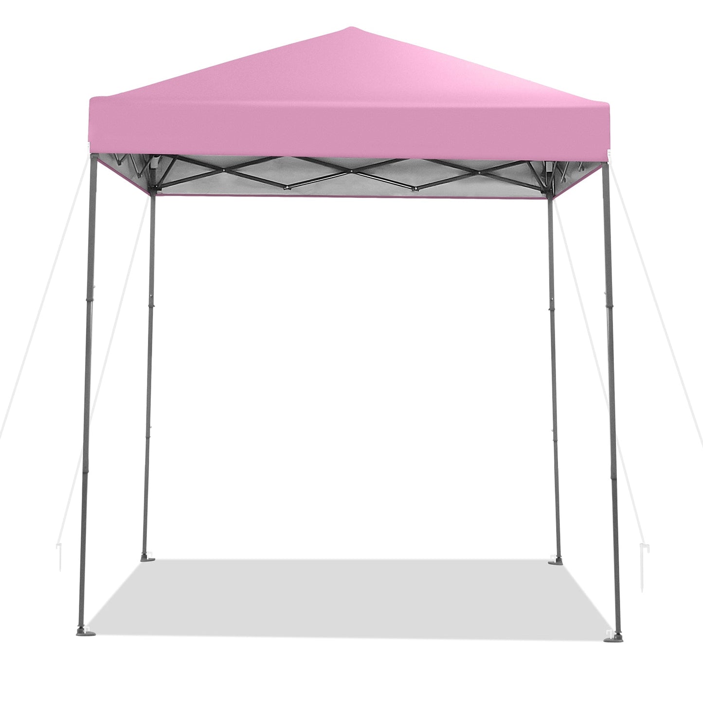 6.6 x 6.6 Feet Outdoor Pop-up Canopy Tent with UPF 50+ Sun Protection