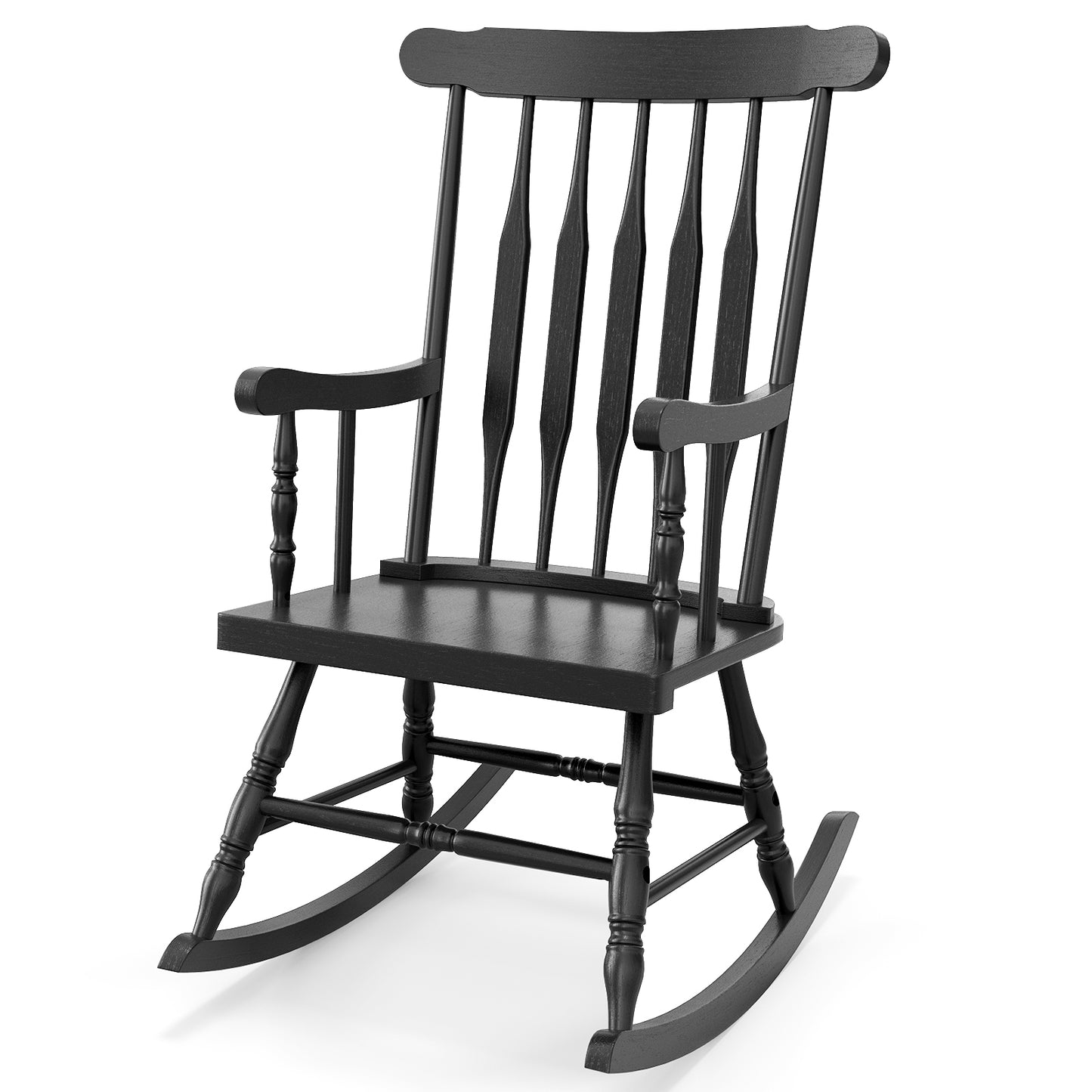 Solid Wood Rocking Chair for Patio and Garden