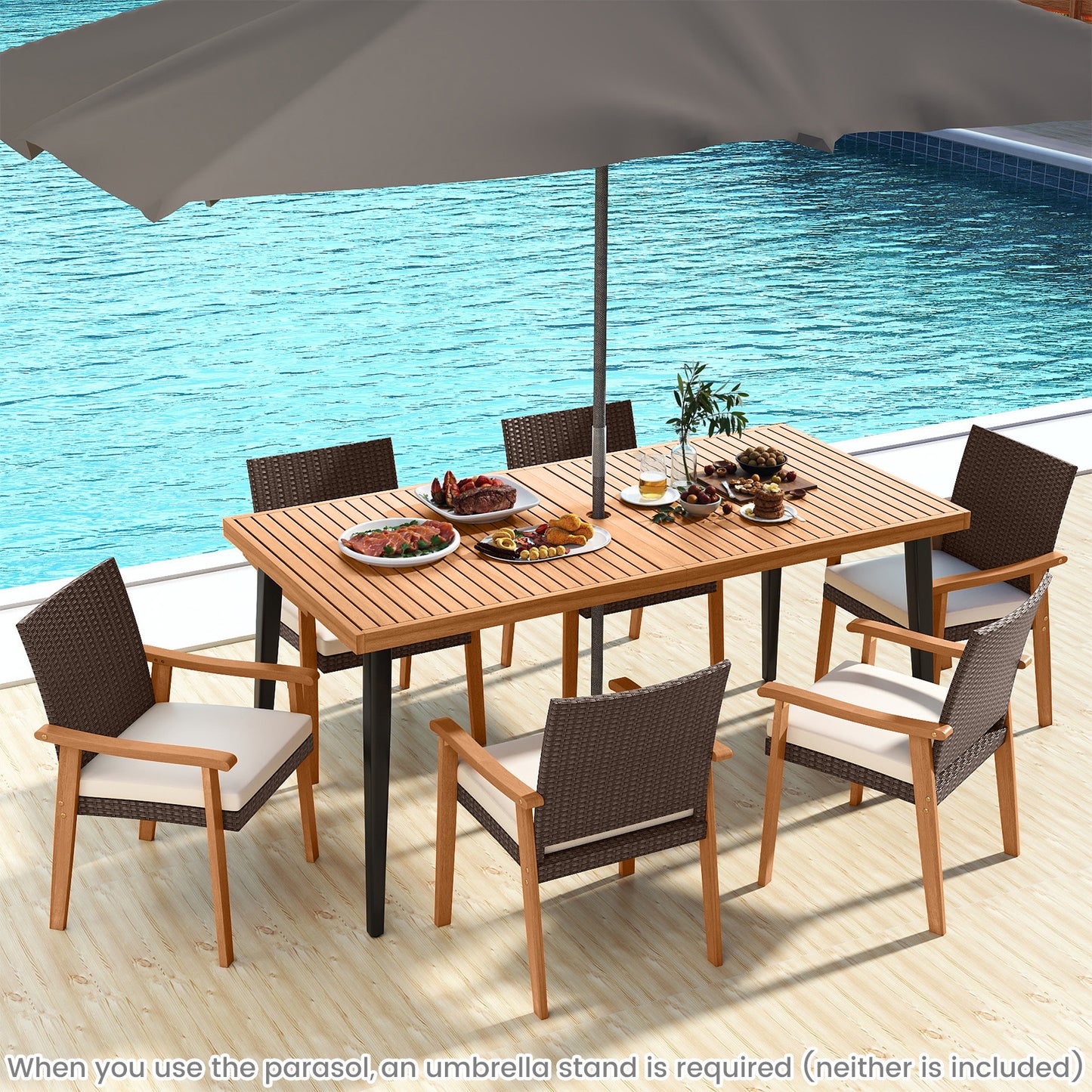 Patio Dining Chairs Set of 4 with Removable Cushions