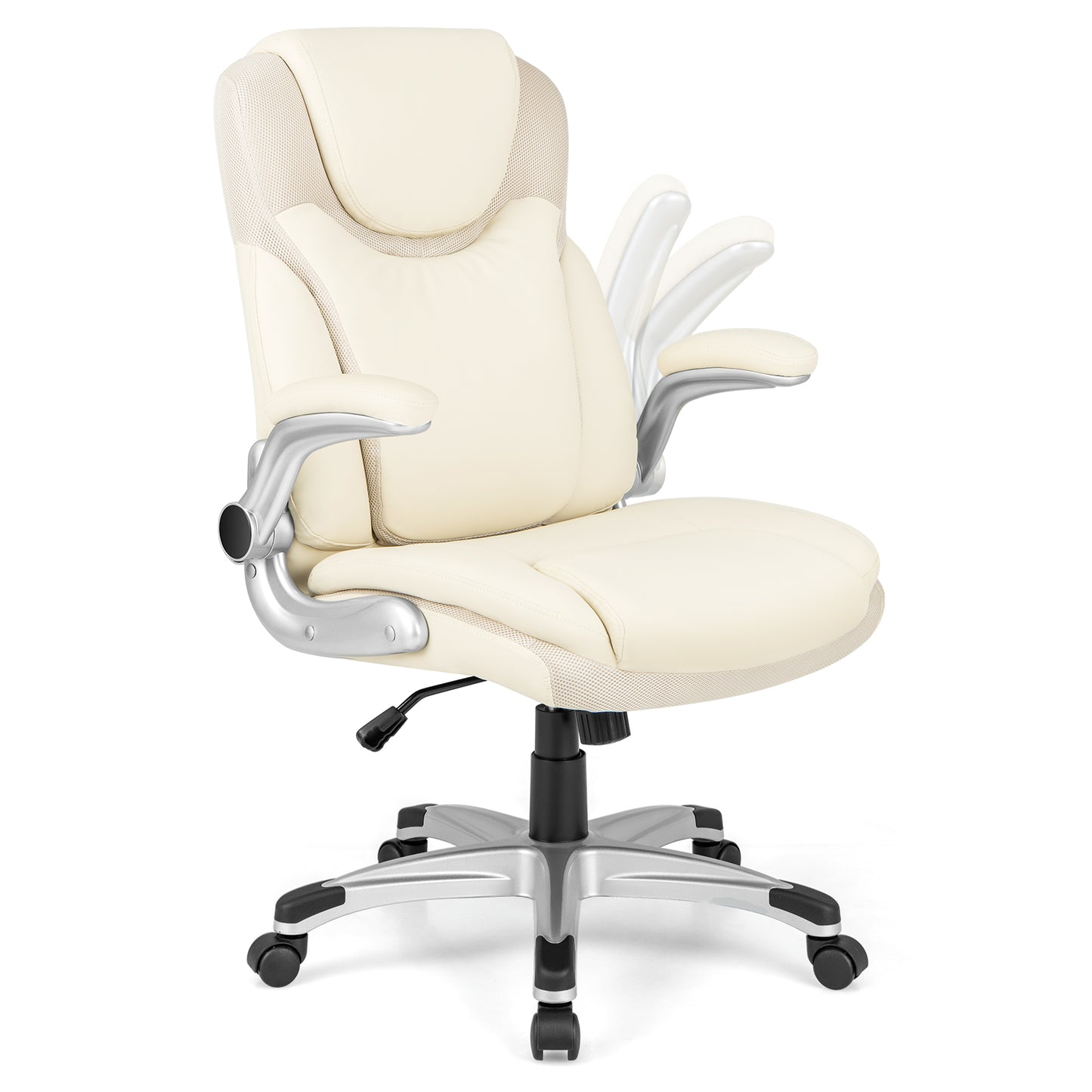 Executive Office Chair with Flip-Up Armrests & Rocking Function