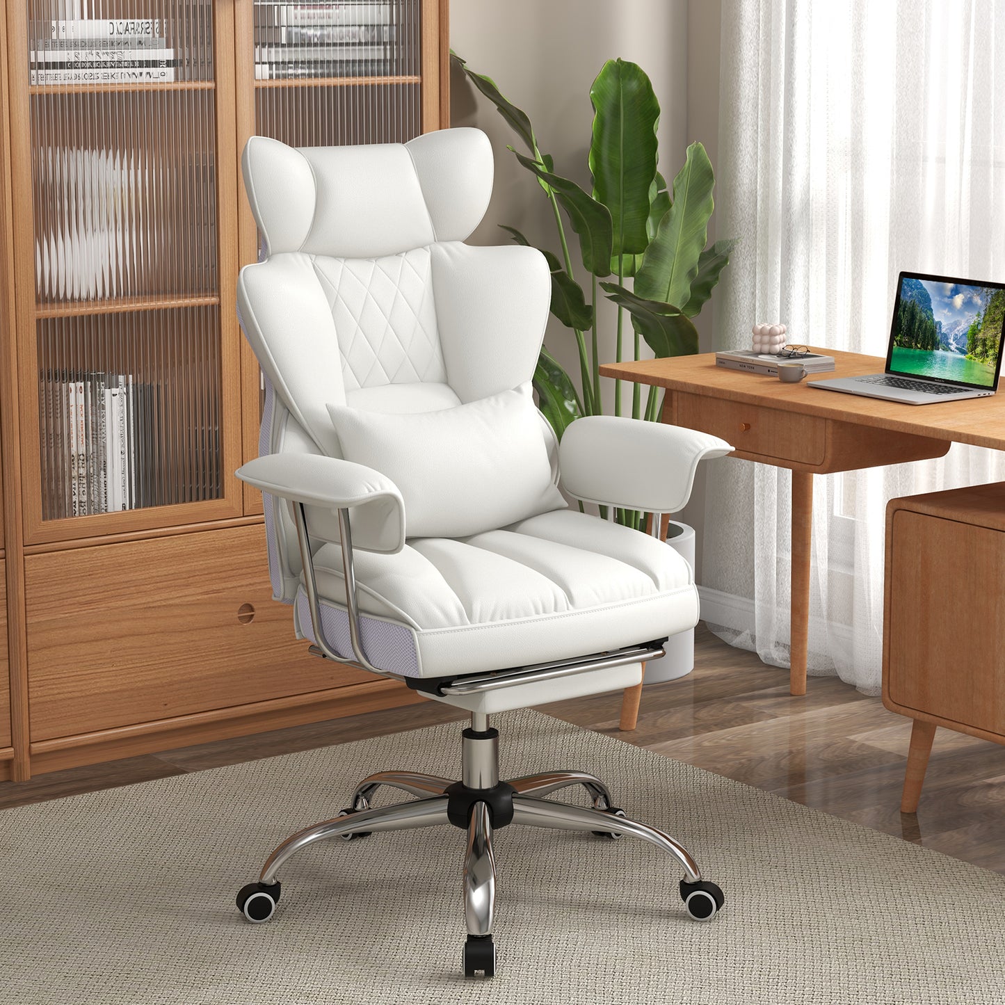 Big and Tall Executive Office Chair with Footrest