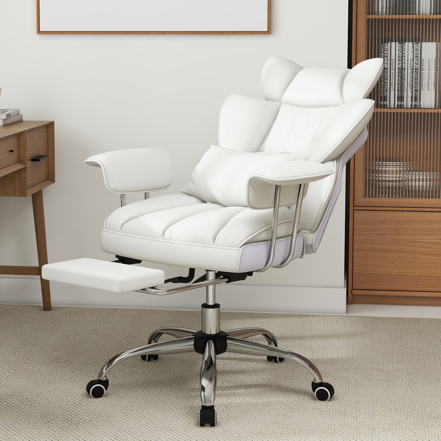 Big and Tall Executive Office Chair with Footrest