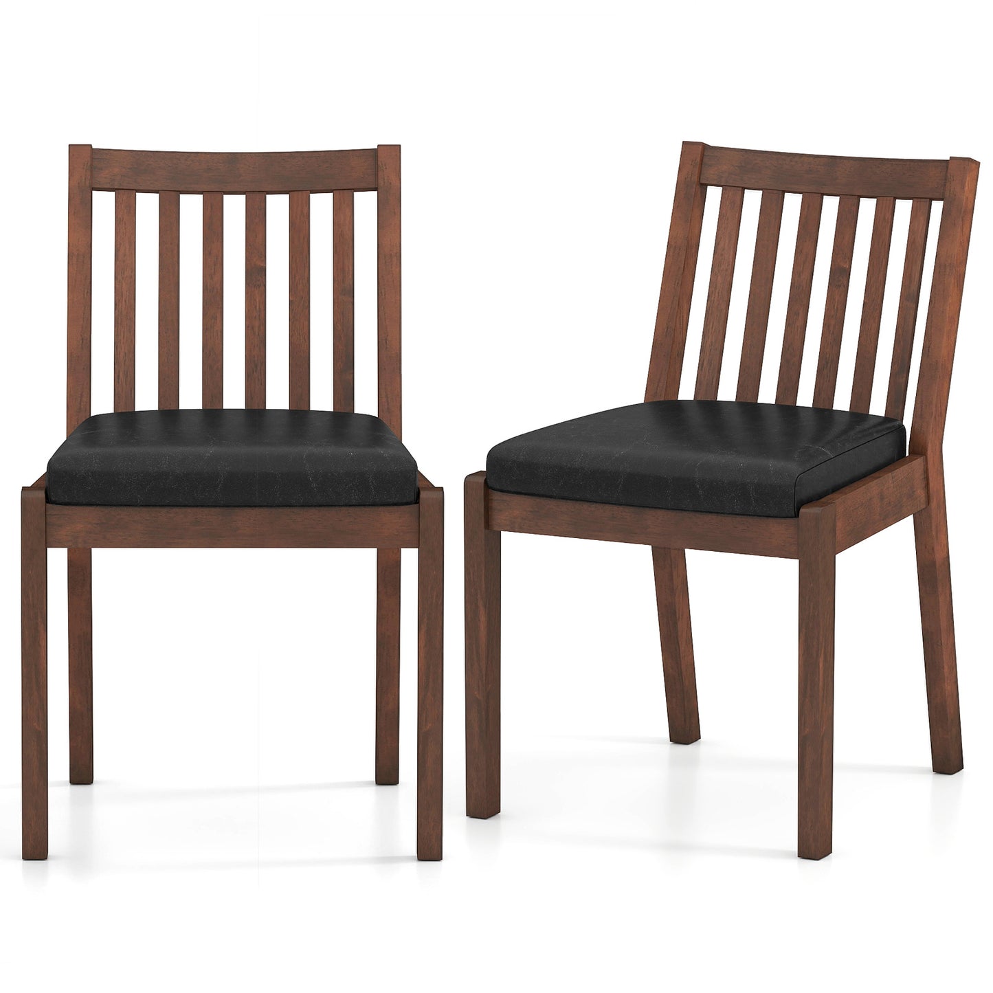 Upholstered Dining Chairs Set of 2 with Padded Seat