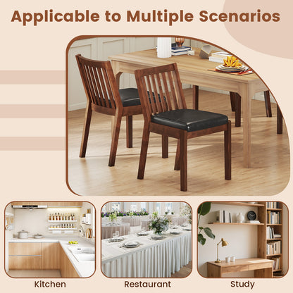 Upholstered Dining Chairs Set of 2 with Padded Seat