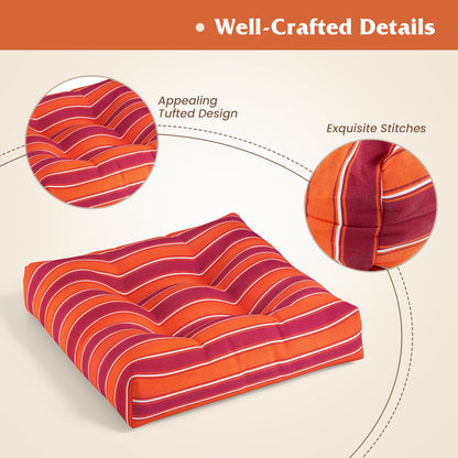 21x21 Inch Patio Chair Seat Cushion Pads - Indoor & Outdoor