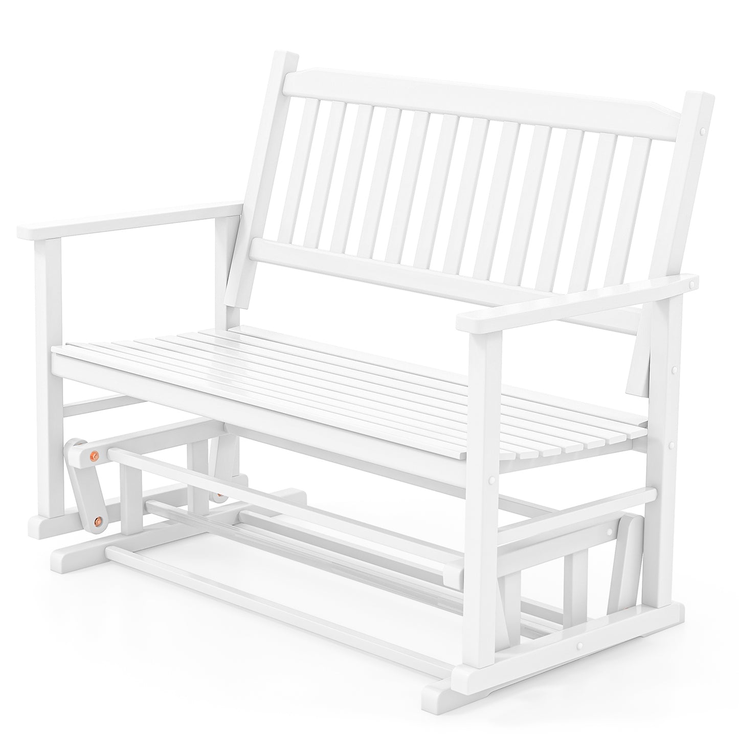 Outdoor Glider Bench 2-Seat with Armrests