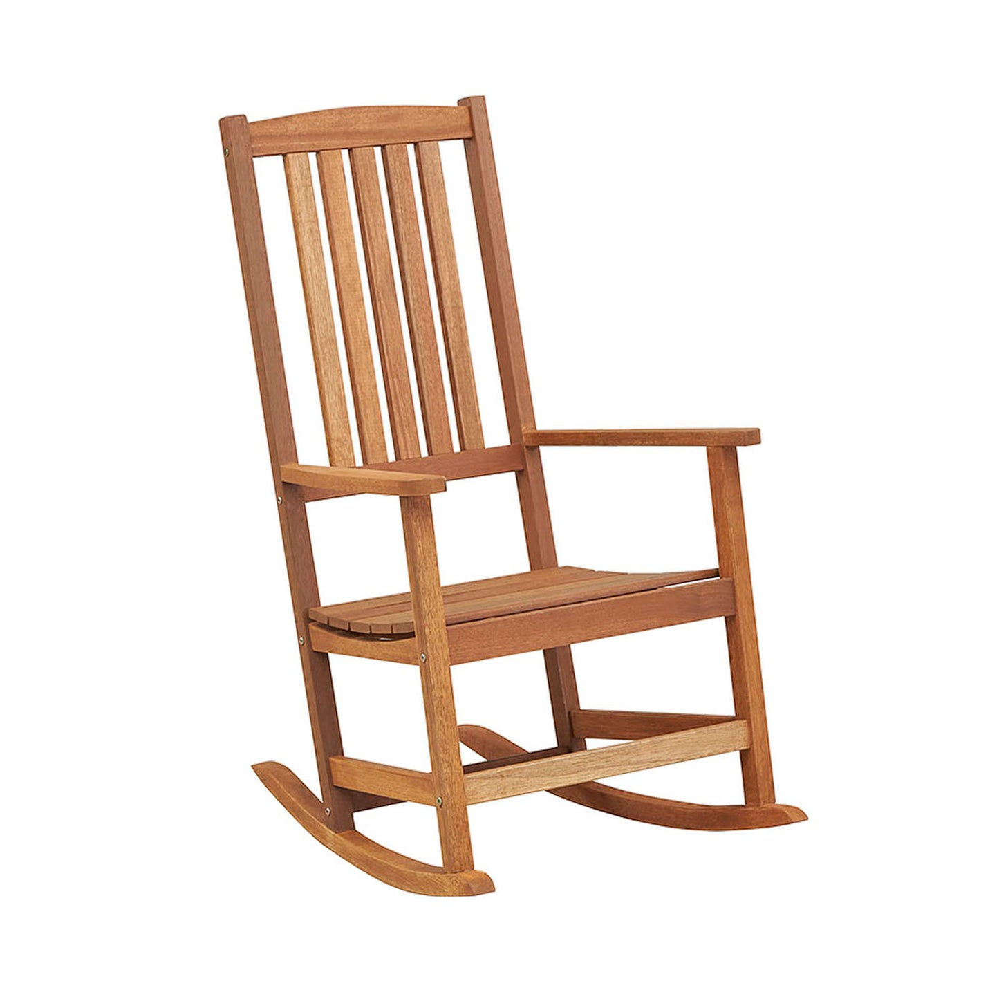 Hardwood Patio Rocking Chair with High Back