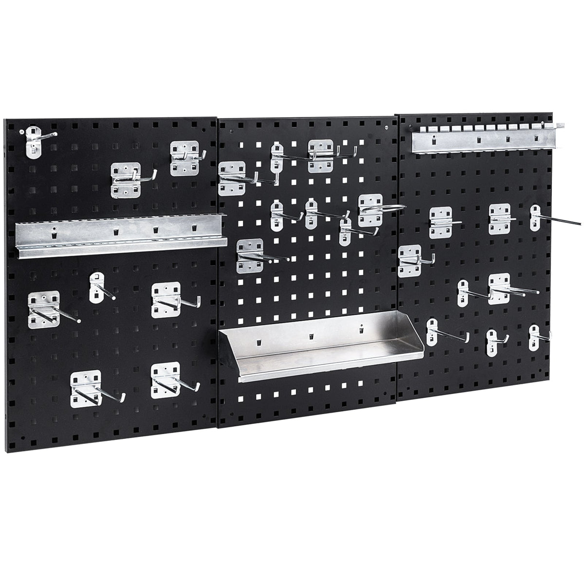 Wall-Mounted Pegboard Kit with 3 Pegboards for Garage Workshop