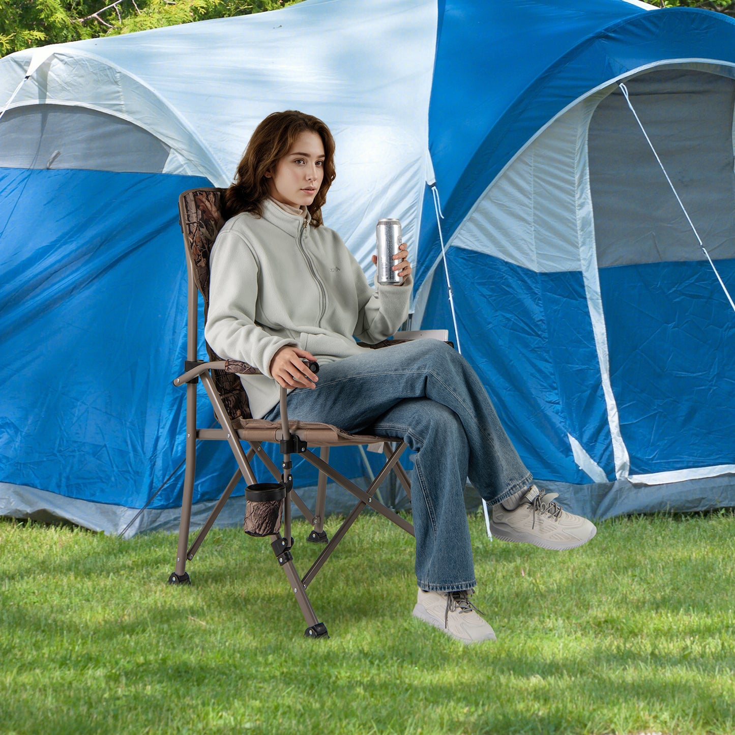 Portable Camping Chair with 400 LBS Capacity