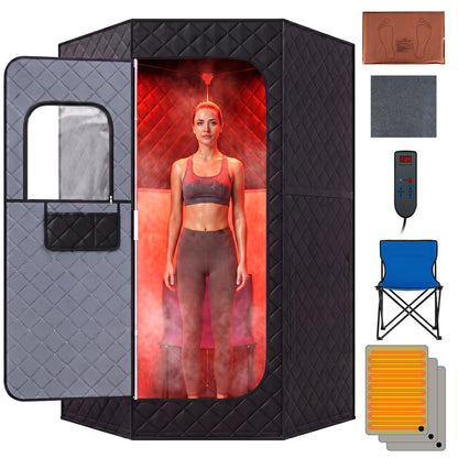 Portable Infrared Sauna Tent with Carbon Heaters - Full Body