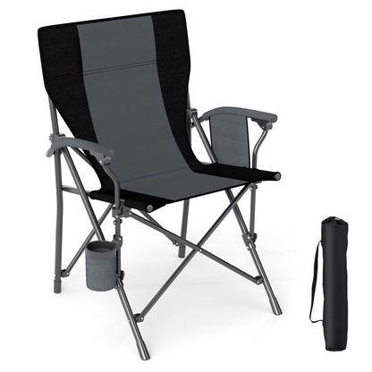 Folding Camping Chair with Cup Holder - 350 lb Capacity