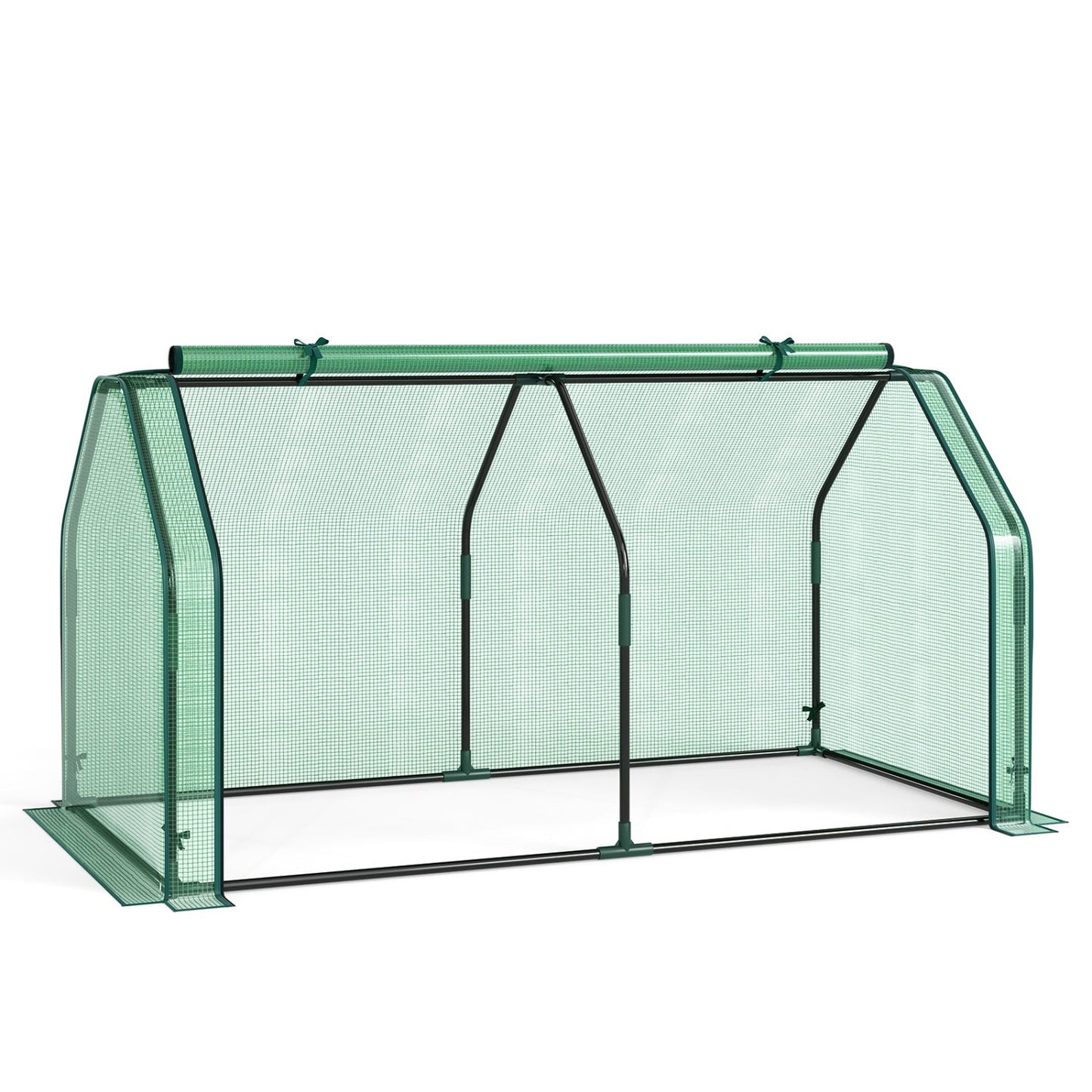 Portable Mini Greenhouse with PE Cover and Roll-Up Door