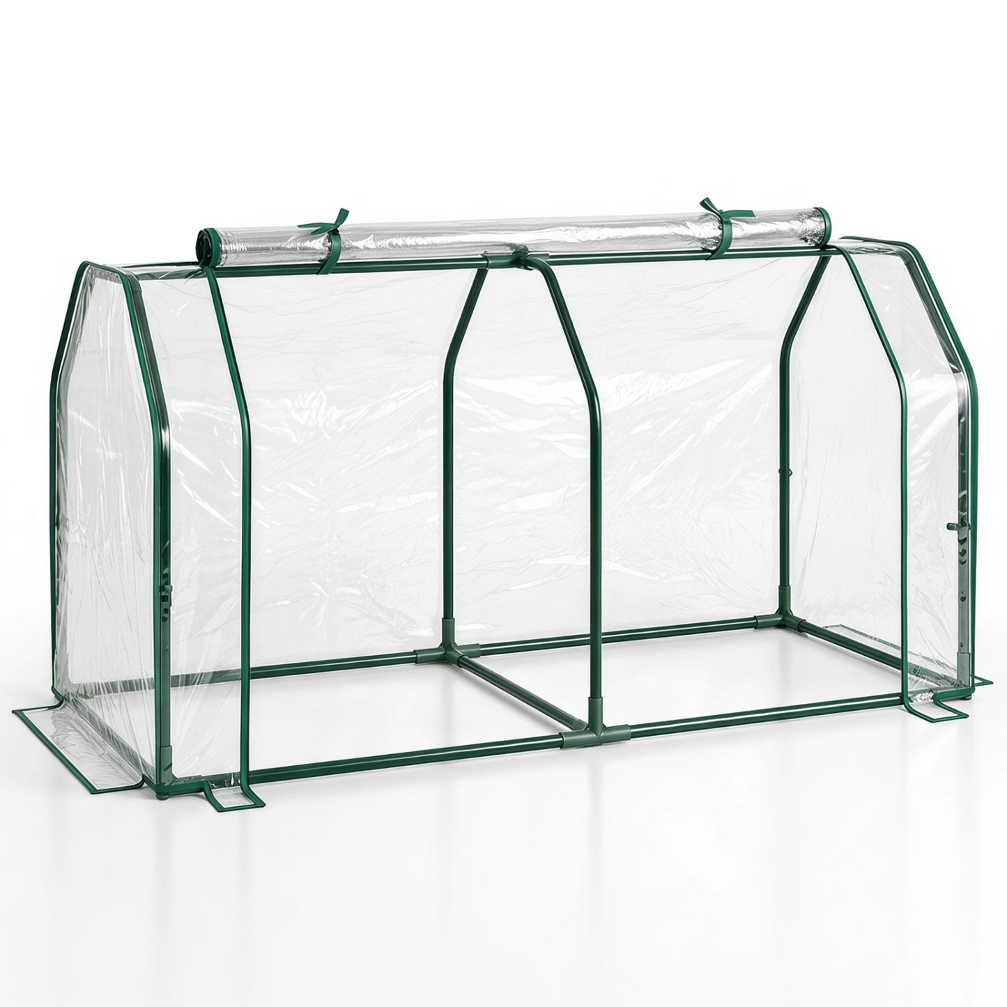 Portable Mini Greenhouse with PE Cover and Roll-Up Door