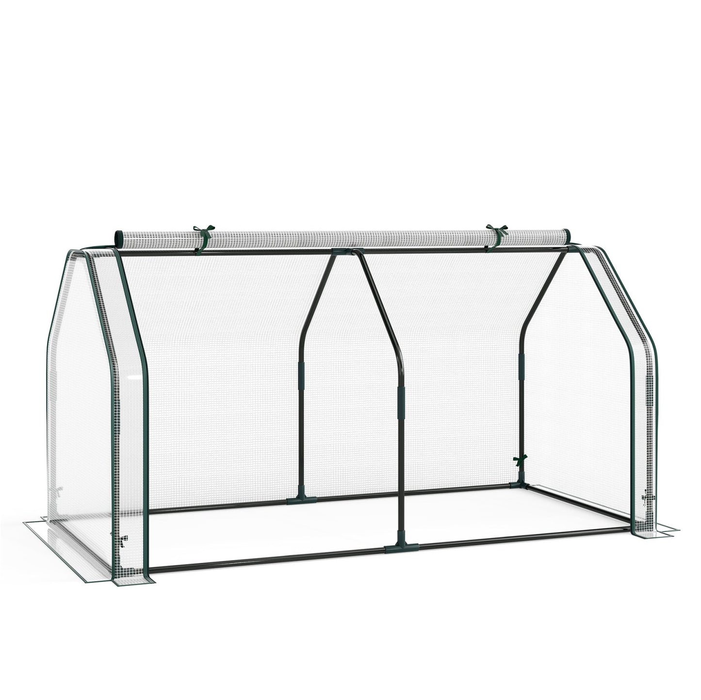 Portable Mini Greenhouse with PE Cover and Roll-Up Door