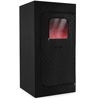 Portable Steam Sauna Box with 1200W Steamer & Chair