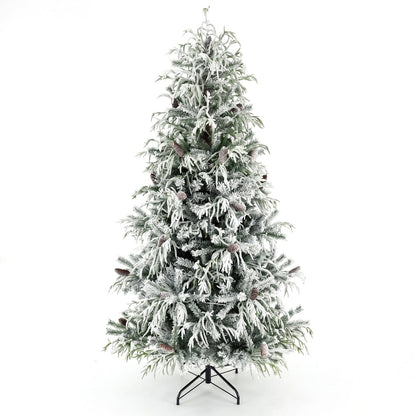 5 Ft Pre-Lit Snow Flocked Artificial Christmas Tree