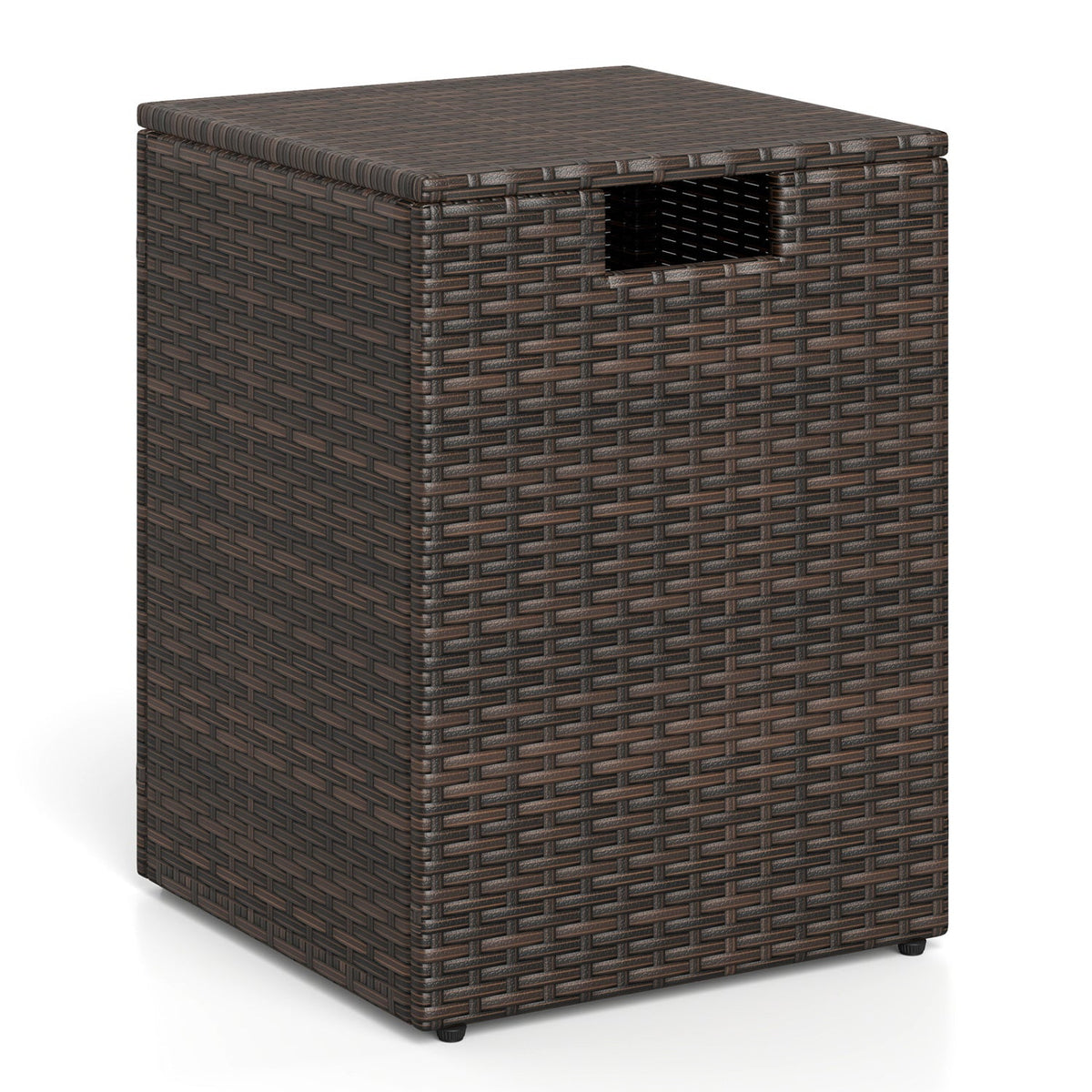 Rattan Propane Tank Cover Patio Hideaway Tank Side Table