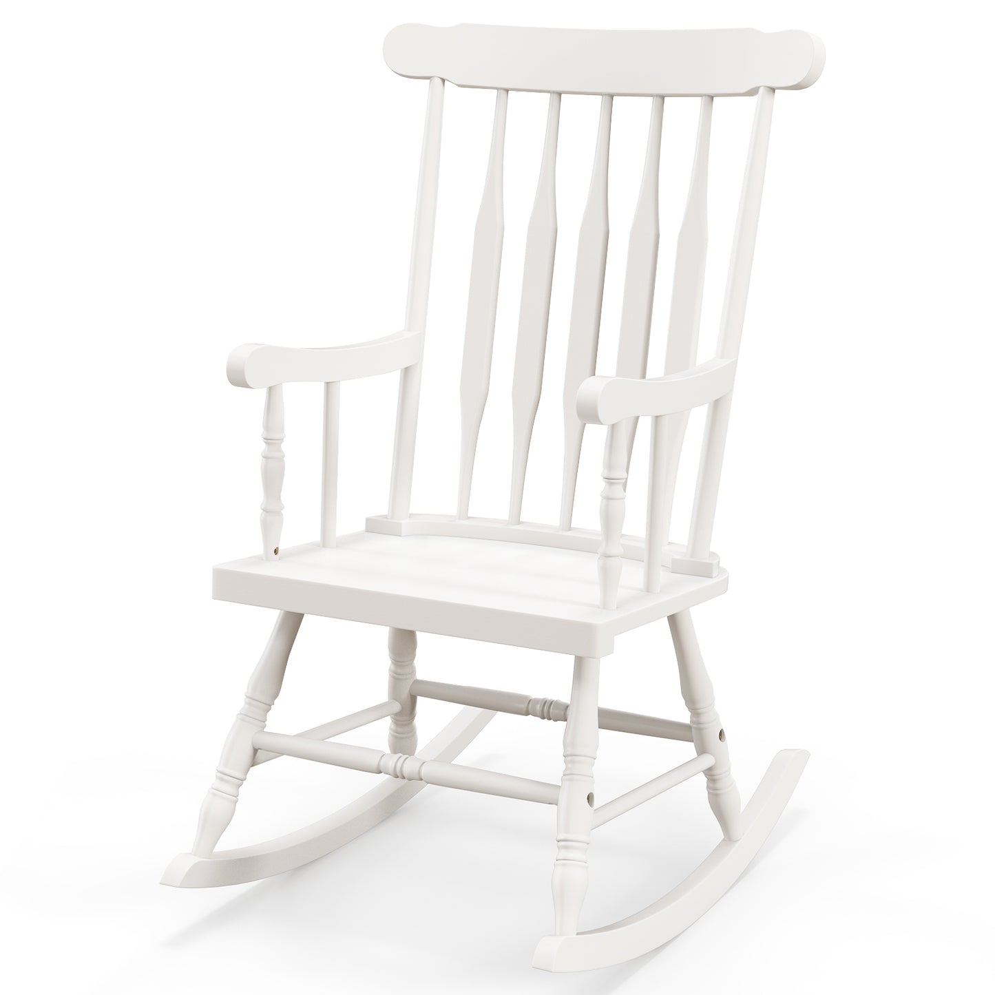 Solid Wood Rocking Chair for Patio and Garden