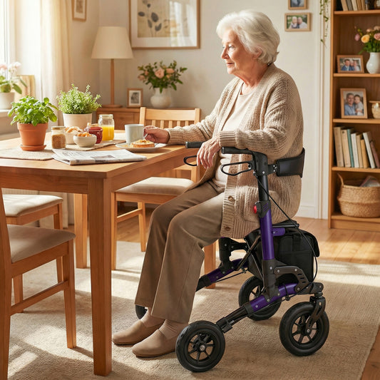 Rollator Walker with Padded Seat for Seniors