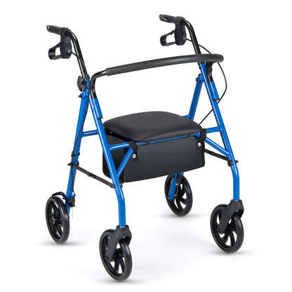 Rollator Walker with Padded Seat and Adjustable Handles