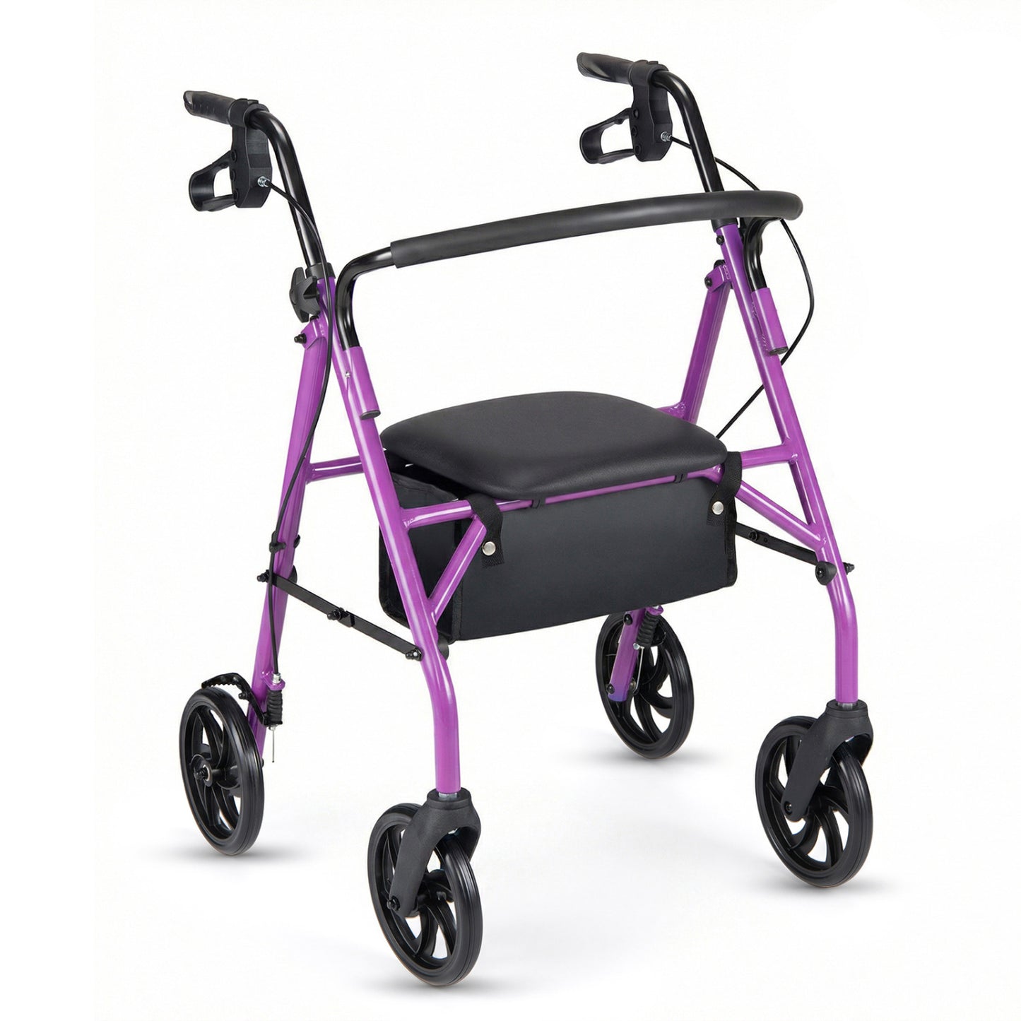 Rollator Walker with Padded Seat and Adjustable Handles