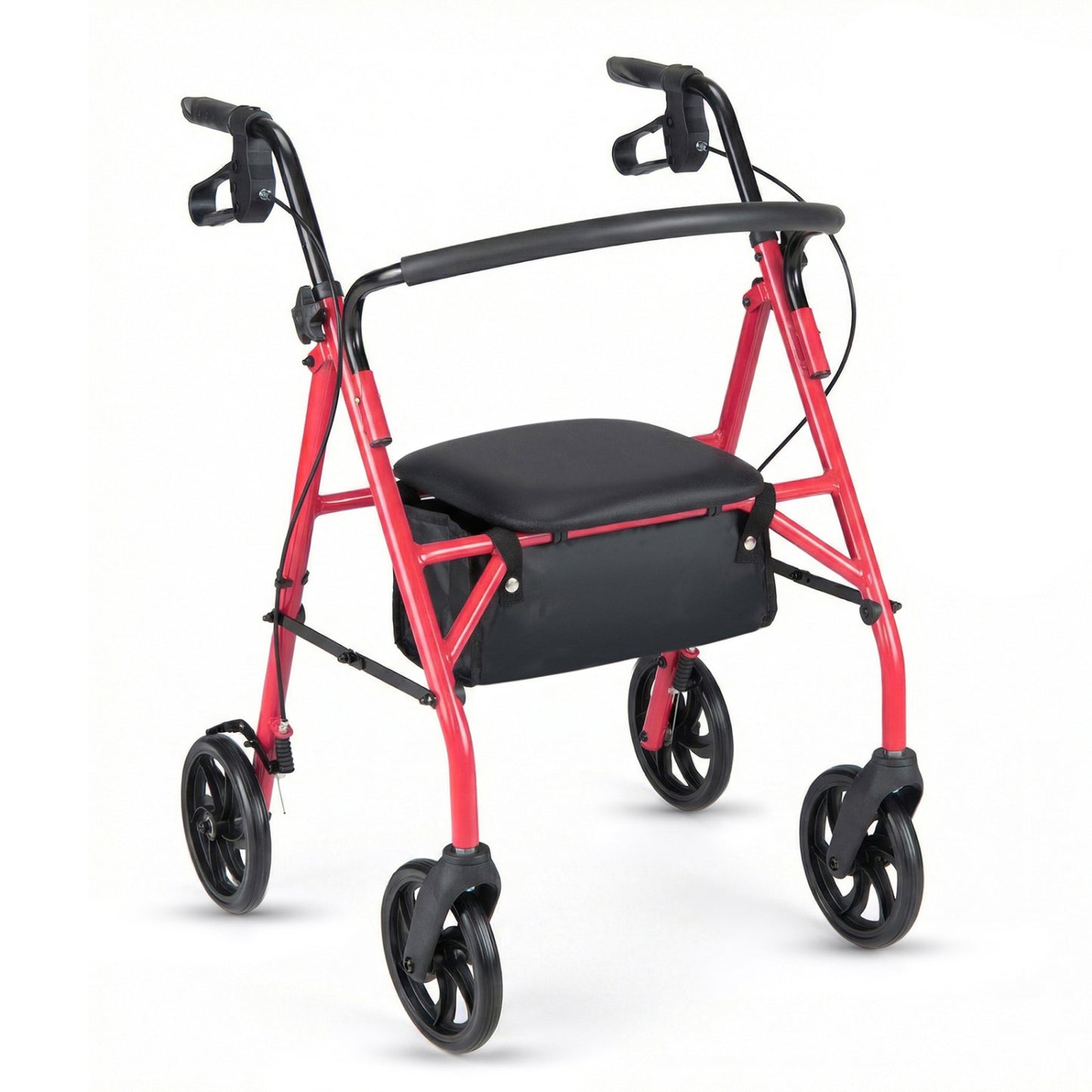 Rollator Walker with Padded Seat and Adjustable Handles