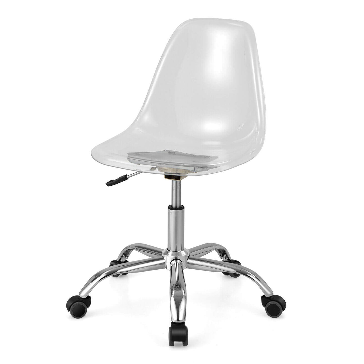 Acrylic Swivel Office Chair with Adjustable Height