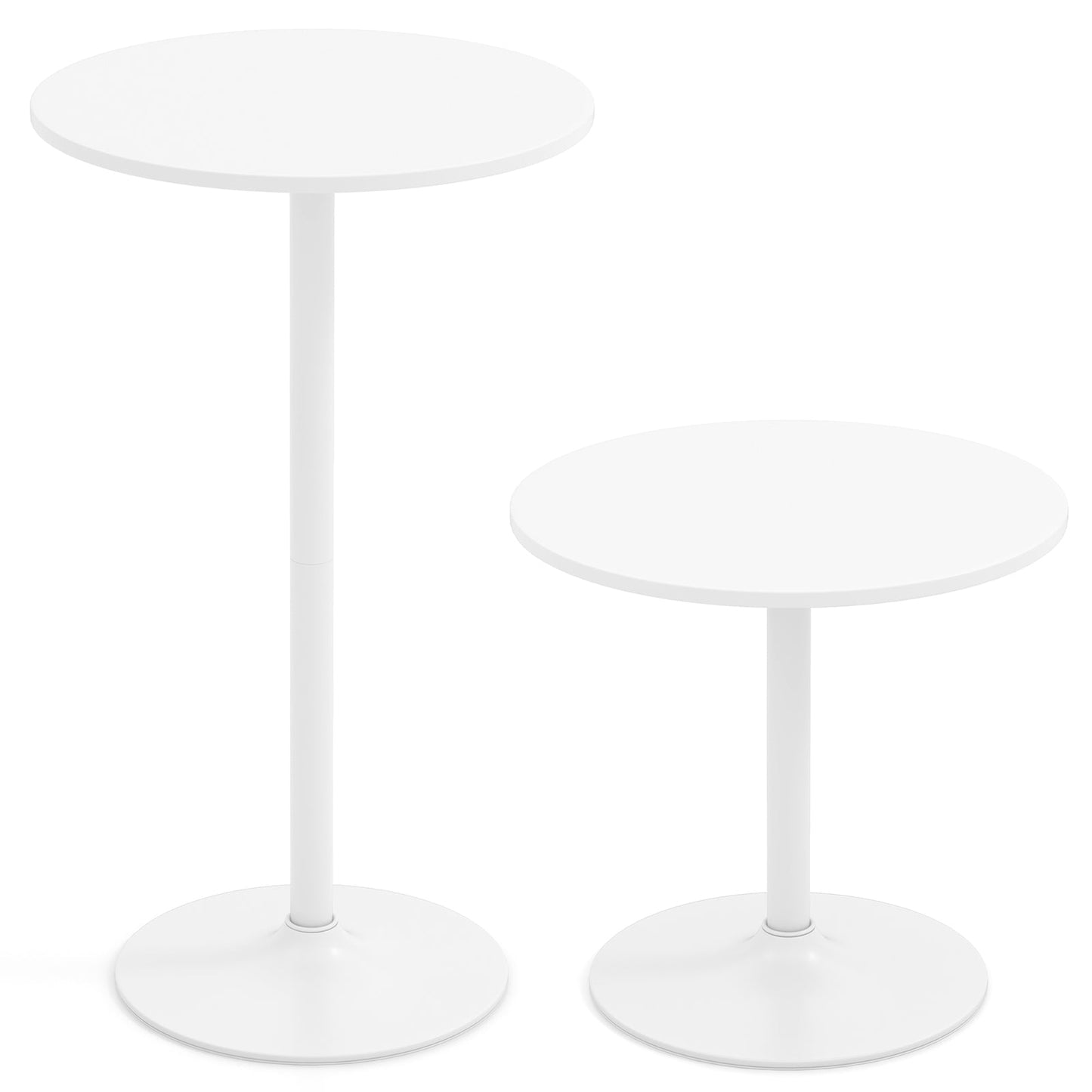 Round Bistro Table 40 Inch Bar Height Tall Coffee Cocktail Table
