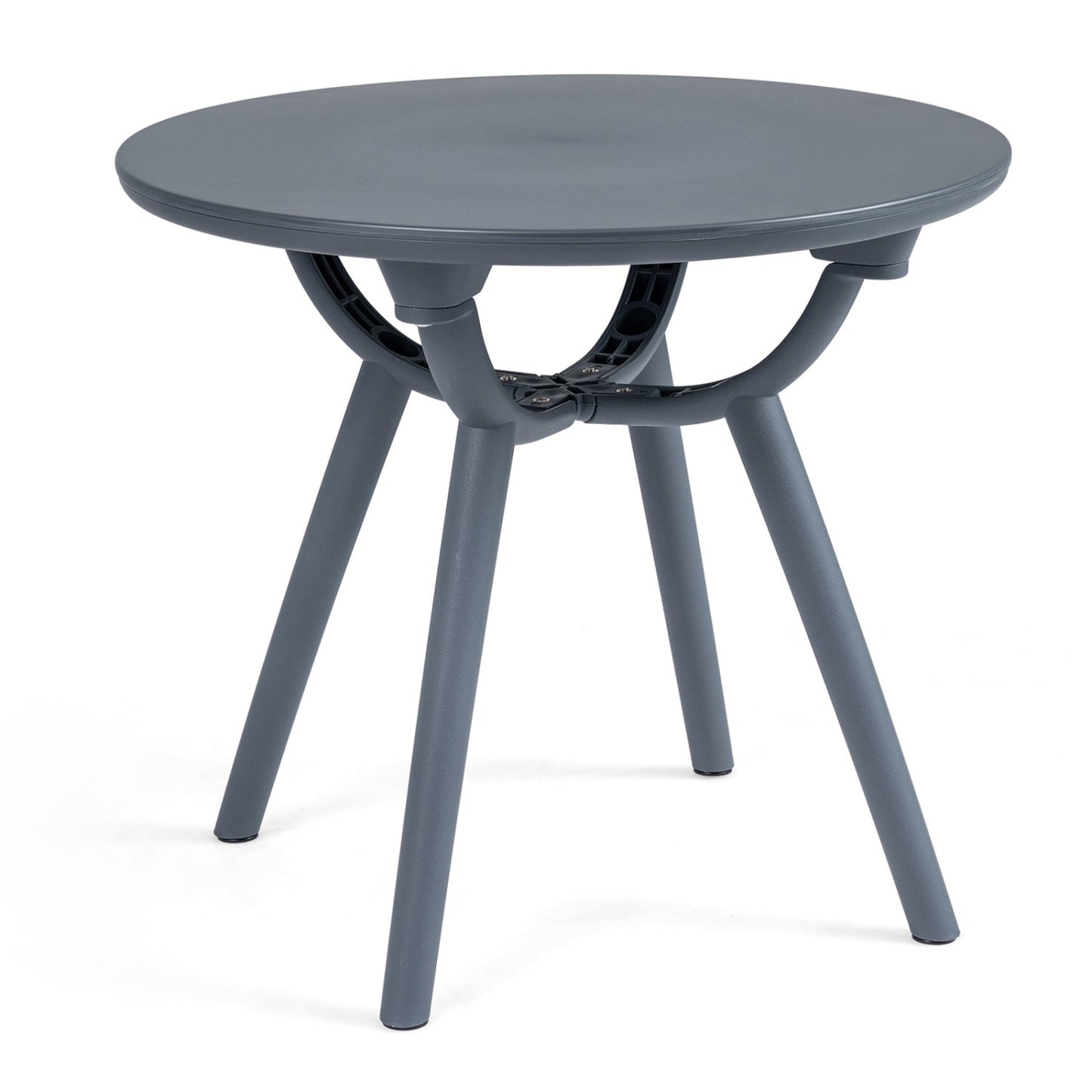 Round Patio Storage Side Table for Poolside and Balcony