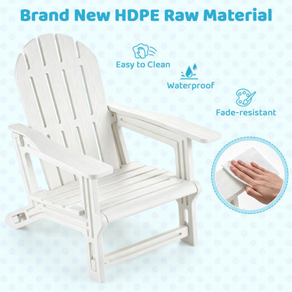 Kids Adirondack Chairs Set of 2 - All-Weather HDPE Outdoor