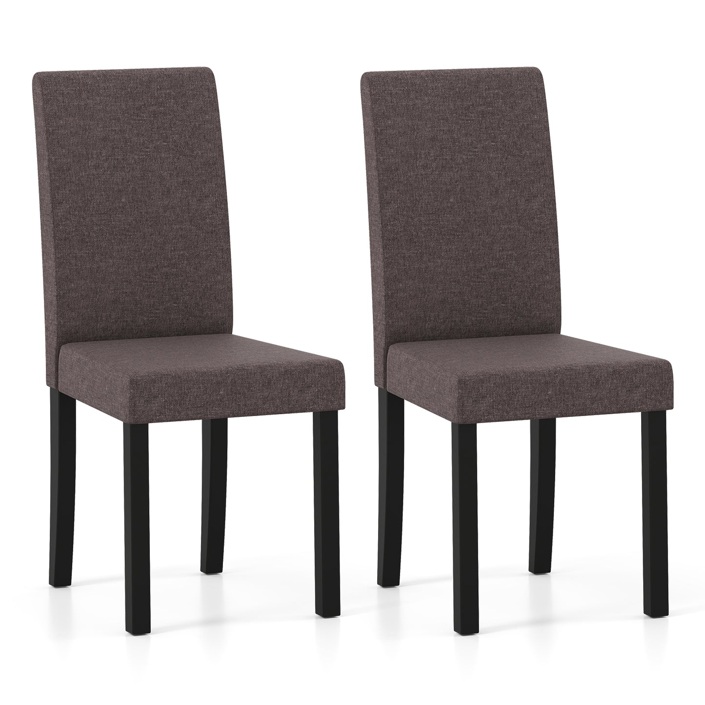 Mid-Century Upholstered Dining Chairs, Set of 2